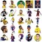 50 Pcs Vinyl Sticker of Neymar Jr for Soccer Lovers Waterproof Stickers Bomb for Wall,(Neymar)